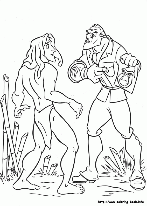 Tarzan kolorowanki